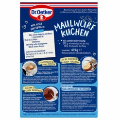 Dr. Oetker Maulwurf Kuchen -Backen Verkaufsgeschäft 1 01 801900 Maulwurfkuchen Rueckseite 2023 1500x1500 6 jpg 1280x1280