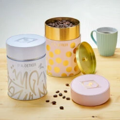 Dr. Oetker Aromadose "puder-gold" -Backen Verkaufsgeschäft 112204 6 112205 A Kaffeedosen 1500x1500 1280x1280