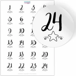 Dr. Oetker Set "Adventskalender Weiß, 25-teilig"