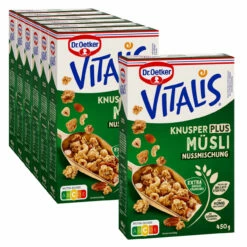 Dr. Oetker Vitalis KnusperPlus Nussmischung, 6er Pack + 1 Gratis