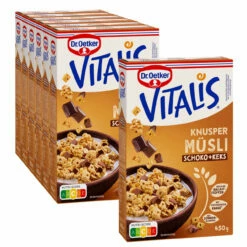 Dr. Oetker Vitalis Knuspermüsli Schoko+Keks, 6er Pack + 1 Gratis