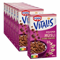Dr. Oetker Vitalis Knuspermüsli Schoko Feinherb, 6er Pack + 1 Gratis