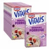 Dr. Oetker Vitalis Porridge Großpackung Beeren Mix, 6er Pack + 1 Gratis
