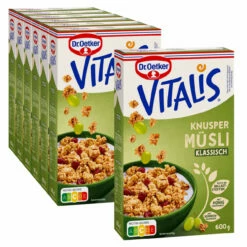 Dr. Oetker Vitalis Knuspermüsli Klassisch, 6er Pack + 1 Gratis
