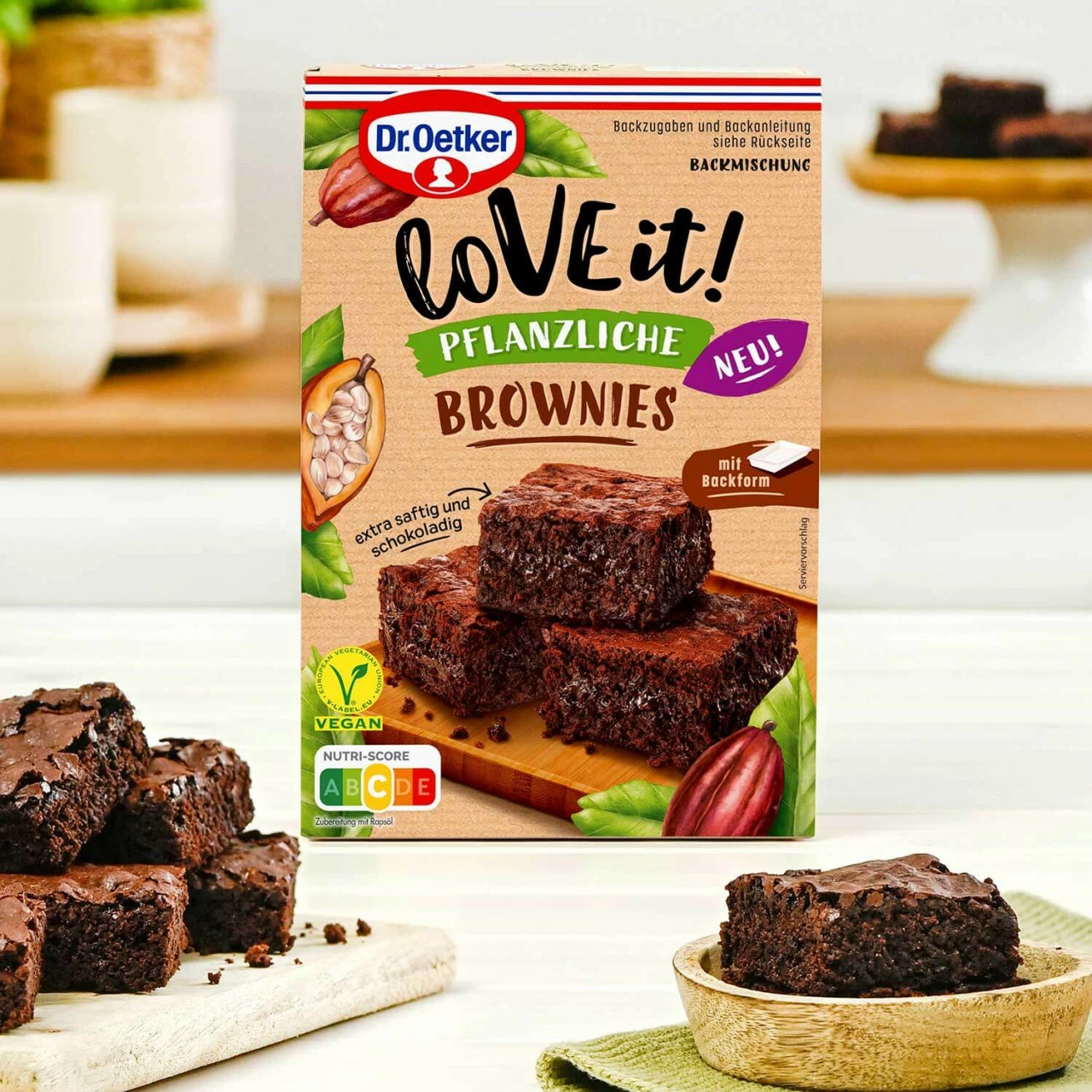 Dr. Oetker LoVE It! Pflanzliche Brownies 3 Dr. Oetker LoVE It! Pflanzliche Brownies