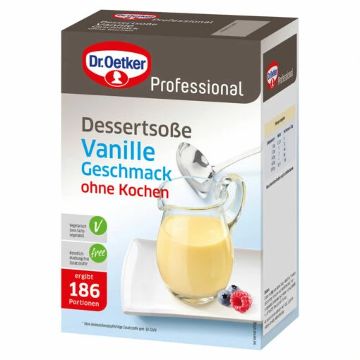 Dr. Oetker Dessertsoße Vanille-Geschmack Ohne Kochen -Backen Verkaufsgeschäft F 1 39 206072 Dessertsosse Van oK 1500x1500 jpg 1280x1280