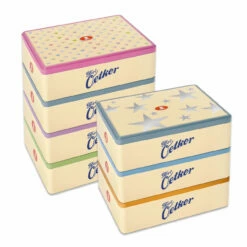 Dr. Oetker Hohe Keksdose "Nostalgie" -Backen Verkaufsgeschäft Keksdosen gestapelt EuTa 1280x1280